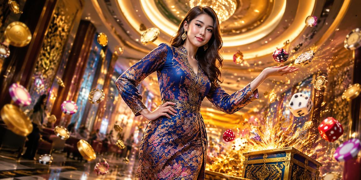 Suasana platform pertaruhan dalam talian Kota Bharu dengan corak batik tempatan